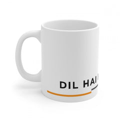 Generic Ceramic Dil Se Hindustani Printed Coffee Mug (Color: White, Capacity:330ml)