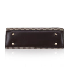 जेनरिक महिलाओं का फॉक्स लेदर प्रिंटेड हैंडबैग (कॉफी रंग)