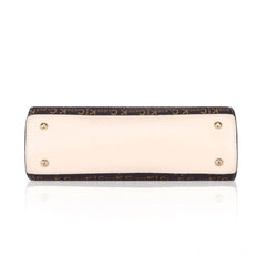 Generic Women's Faux Leather Printed Handbag (Beige)