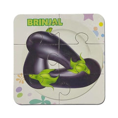 सब्जी पहेलियों का 4-पीस सेट | कार्डबोर्ड | शैक्षिक खिलौने | 3+ वर्ष