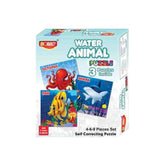 3_Pcs Set Water Animal Puzzle | Cardboard | Educational Toys | 3+ Years