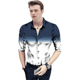 पुरुषों के लिए सामान्य कैज़ुअल फ्लोरल प्रिंटेड कॉटन ब्लेंड अनस्टिच्ड शर्ट फैब्रिक, 1.6 मीटर (नेवी ब्लू)