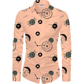 पुरुषों के लिए सामान्य कैज़ुअल फ्लोरल प्रिंटेड कॉटन ब्लेंड अनस्टिच्ड शर्ट फैब्रिक, 1.6 मीटर (नारंगी)