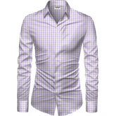 पुरुषों के लिए सामान्य कैज़ुअल फ्लोरल प्रिंटेड कॉटन ब्लेंड अनस्टिच्ड शर्ट फैब्रिक, 1.6 मीटर (बैंगनी)