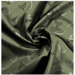 पुरुषों के लिए सामान्य फ्लोरल प्रिंटेड कॉटन ब्लेंड अनस्टिच्ड शर्ट फैब्रिक, 1.6 मीटर (हरा)