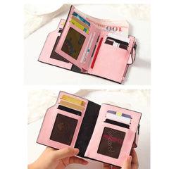 रोज़गोल्ड द्वारा निर्मित महिलाओं का शाकाहारी चमड़े का छोटा ज़िपर वाला बटुआ