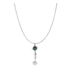 महिलाओं के लिए स्टेनलेस स्टील की चाबी की नाजुक चेन (सिल्वर प्लेटेड)