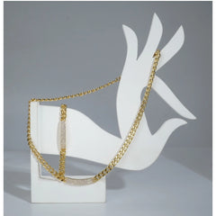 महिलाओं के लिए स्टेनलेस स्टील का गोल्ड पॉलिश किया हुआ हैंड ब्रेसलेट और नेकलेस (गोल्ड प्लेटेड)