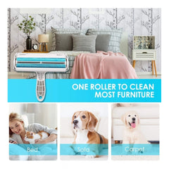 सामान्य प्लास्टिक डॉग हेयर रिमूवर रोलर (नीला)