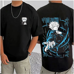 जेनेरिक मेन्स कैजुअल कॉटन ब्लेंड प्रिंटेड राउंड नेक हाफ स्लीव टी-शर्ट (ब्लैक)