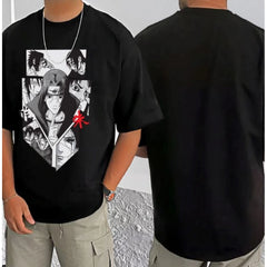 जेनेरिक मेन्स कैजुअल कॉटन ब्लेंड प्रिंटेड राउंड नेक हाफ स्लीव टी-शर्ट (ब्लैक)