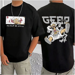 जेनेरिक मेन्स कैजुअल कॉटन ब्लेंड प्रिंटेड राउंड नेक हाफ स्लीव टी-शर्ट (ब्लैक)