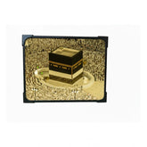 जेनेरिक लकड़ी का मक्का मदीना हज टेबल टॉप "अल्लाह हू अकबर" प्लेयर (बहुरंग)