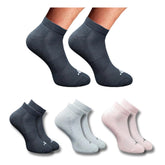 Generic 3_Pair Set Unisex Casual Cotton Printed Low Cut Socks (Multicolor)