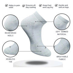 Generic 3_Pair Set Unisex Casual Cotton Printed Low Cut Socks (Multicolor)