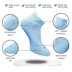 Generic 3_Pair Set Unisex Casual Cotton Printed Low Cut Socks (Multicolor)