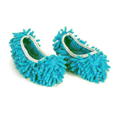 Generic Pack Of 2_Dust Mop Floor Cleaning Slippers – Reusable Household Cleaning Shoes (Color: Assorted )