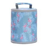 सामान्य गोल आकार का ट्रैवल लंच बैग – पुरुषों और महिलाओं के लिए पोर्टेबल ऑफिस बैग (रंग: मिश्रित)