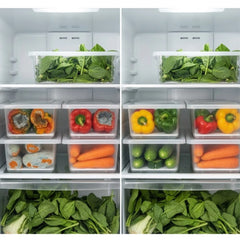 Generic Plastic 6-Pcs Set Food Container With Dividers Large Serving Tray (Multicolor)