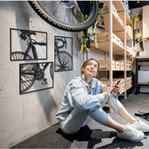 जेनेरिक साइकिल सेरेनिटी वुड बाइसिकल वॉल डेकोर