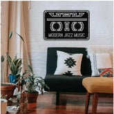 जेनरिक रेट्रो ग्रूव म्यूजिक कैसेट वुडन वॉल डेकोर