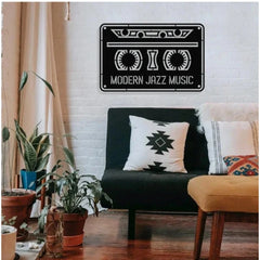 जेनरिक रेट्रो ग्रूव म्यूजिक कैसेट वुडन वॉल डेकोर