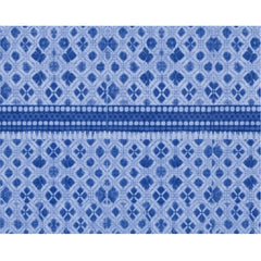 जेनरिक फ्लीस ज्योमेट्रिक डबल पोलर वार्म बेडशीट, 2 पिलो कवर के साथ (नीला)