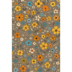 सामान्य माइक्रोफाइबर फ्लोरल प्रिंटेड सिंगल बेडशीट और 1 पिलो कवर (मल्टीकलर)