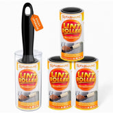 सामान्य पालतू पशु बाल हटाने वाला यंत्र, 1 हैंडल और 4 रिफिल, कुल 240 शीट (सफेद)