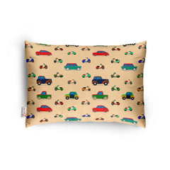 1 से 5 वर्ष की आयु के बच्चों के लिए सामान्य सॉफ्ट प्लश प्रिंटेड बेबी पिलो (बेज)