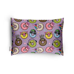 1 से 5 वर्ष की आयु के बच्चों के लिए सामान्य मुलायम प्लश प्रिंटेड शिशु तकिया (बैंगनी)