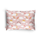 1 से 5 वर्ष की आयु के बच्चों के लिए सामान्य मुलायम प्लश प्रिंटेड शिशु तकिया (गुलाबी)