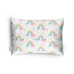 1 से 5 वर्ष की आयु के बच्चों के लिए सामान्य मुलायम प्लश प्रिंटेड शिशु तकिया (सफेद)