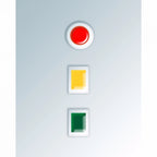 Signal Button Red, Orange and Green Mobile Case Cover