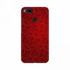 Red Floral wallpaper Mobile Case Cover