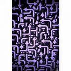 Purple Color Arrow Design Mobile Case Cover