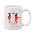  Printed Ceramic Coffee Mug - 1 Pieces, White, 11oz