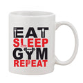  Printed Ceramic Coffee Mug - 1 Pieces, White, 11oz
