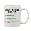  Printed Ceramic Coffee Mug - 1 Pieces, White, 11oz