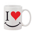  Printed Ceramic Coffee Mug - 1 Pieces, White, 11oz