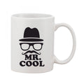  Printed Ceramic Coffee Mug - 1 Pieces, White, 11oz