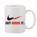  Printed Ceramic Coffee Mug - 1 Pieces, White, 11oz