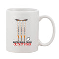  Printed Ceramic Coffee Mug - 1 Pieces, White, 11oz