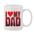  Printed Ceramic Coffee Mug - 1 Pieces, White, 11oz