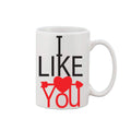  Printed Ceramic Coffee Mug - 1 Pieces, White, 11oz