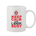  Printed Ceramic Coffee Mug - 1 Pieces, White, 11oz