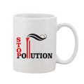  Printed Ceramic Coffee Mug - 1 Pieces, White, 11oz
