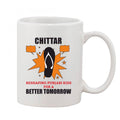  Printed Ceramic Coffee Mug - 1 Pieces, White, 11oz