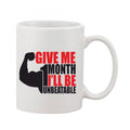  Printed Ceramic Coffee Mug - 1 Pieces, White, 11oz