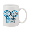  Printed Ceramic Coffee Mug - 1 Pieces, White, 11oz